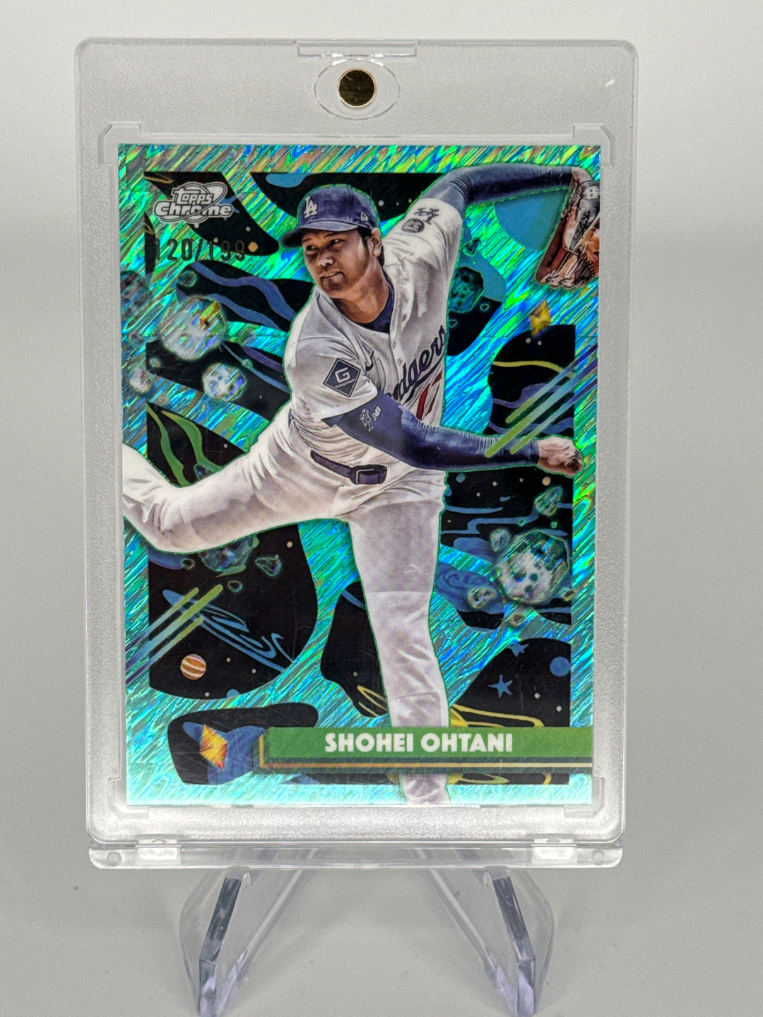 Shohei Ohtani 2025 Topps Cosmic Chrome Aqua Equinox, 120/199