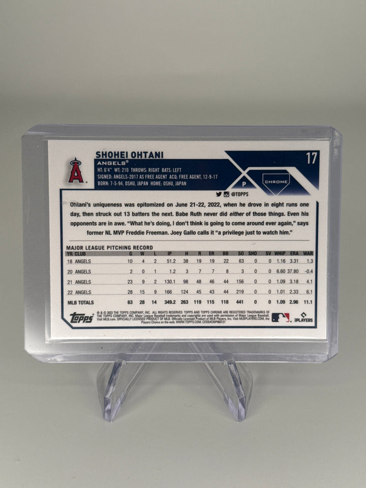Shohei Ohtani 2023 Topps Chrome XFractor