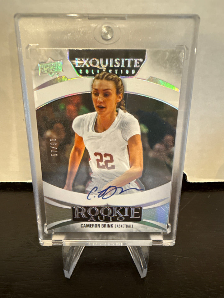 Cameron Brink 2025 Upper Deck Exquisite Collection Rookie Auto, 57/99