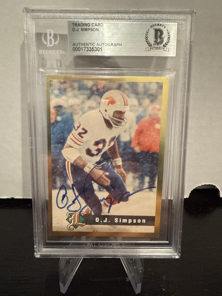 O.J. Simpson Legends of Sport BGS Authentic Auto