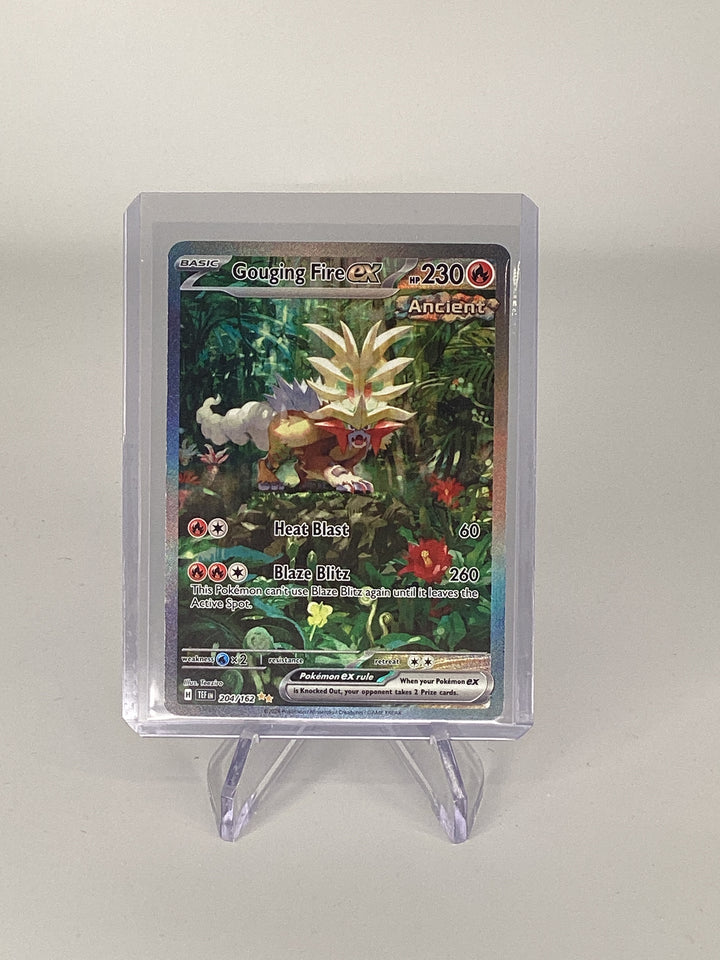 Pokemon TCG 2023 Gouging Fire EX Illustration Rare Temporal Forces, 204/162