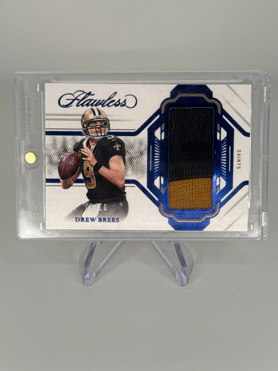 Drew Brees 2023 Panini Flawless Relic, 01/10