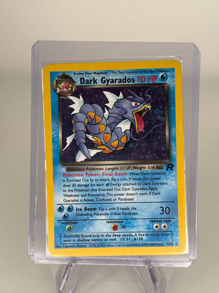 Pokemon TCG Dark Gyarados Team Rocket Holo, 8/82