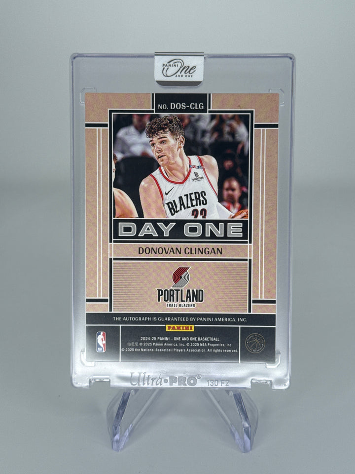 Donovan Clingan 2024 Panini One & One Day One Rookie Auto, 21/49