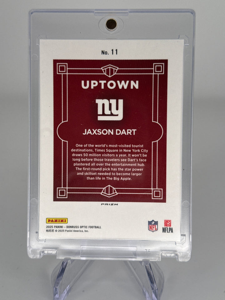 Jaxson Dart 2025 Panini Donruss Optic SSP Uptowns Case Hit Rookie