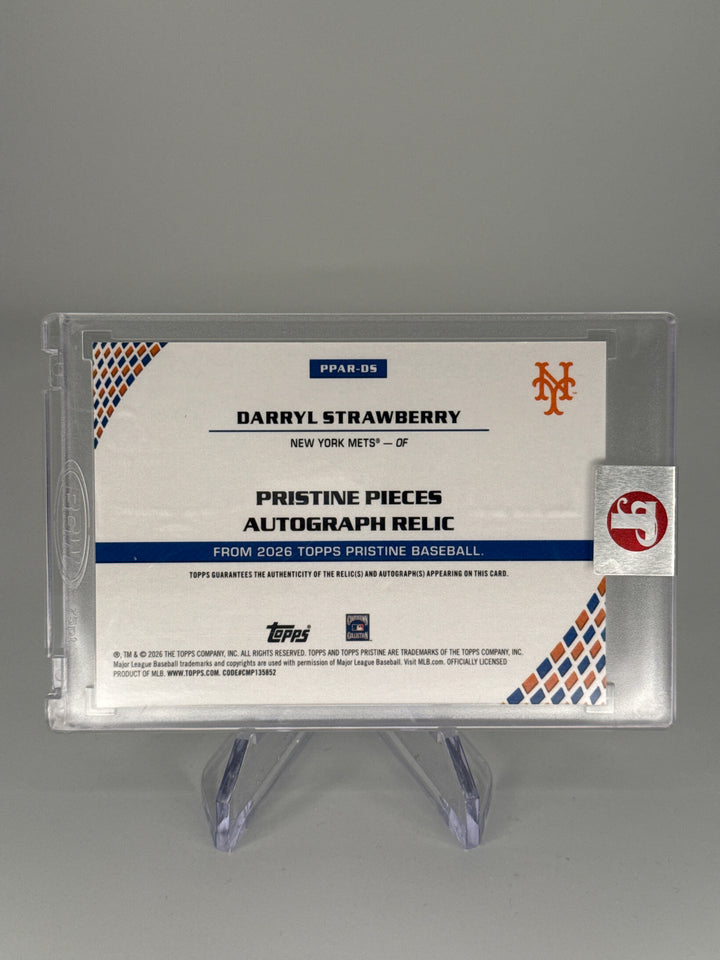 Darryl Strawberry 2026 Topps Pristine Pieces Auto Relic