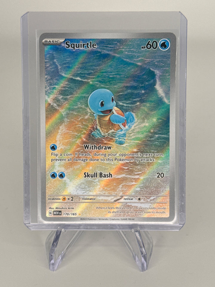 Pokemon TCG 2023 Squirtle Scarlet & Violet 151 Special Illustration Rare, 170/165