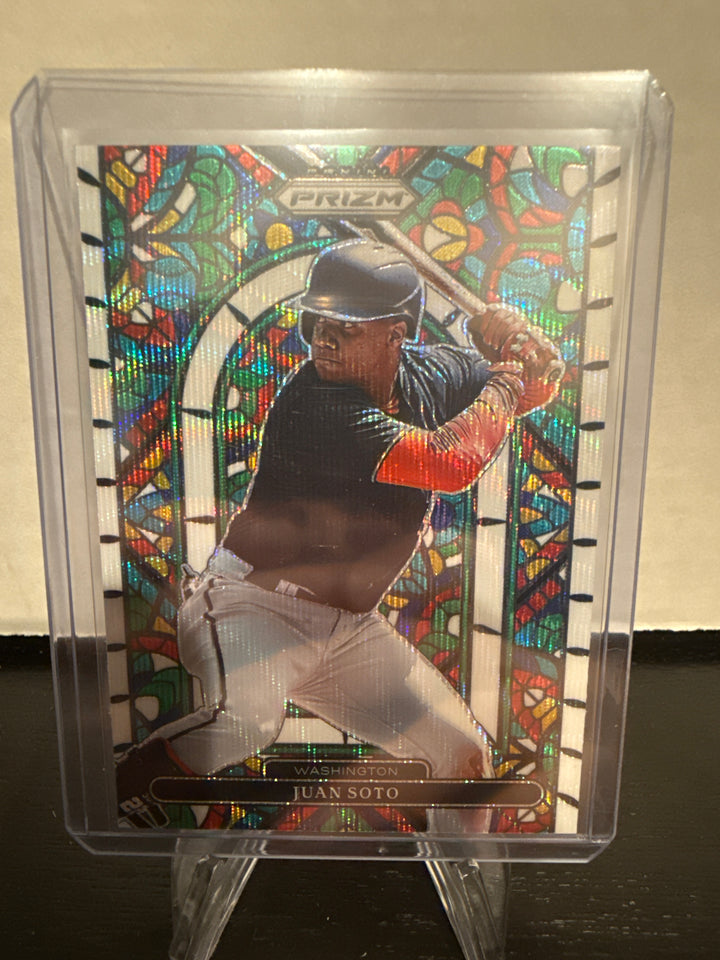 Juan Soto 2022 Panini Prizm Stained Glass Silver