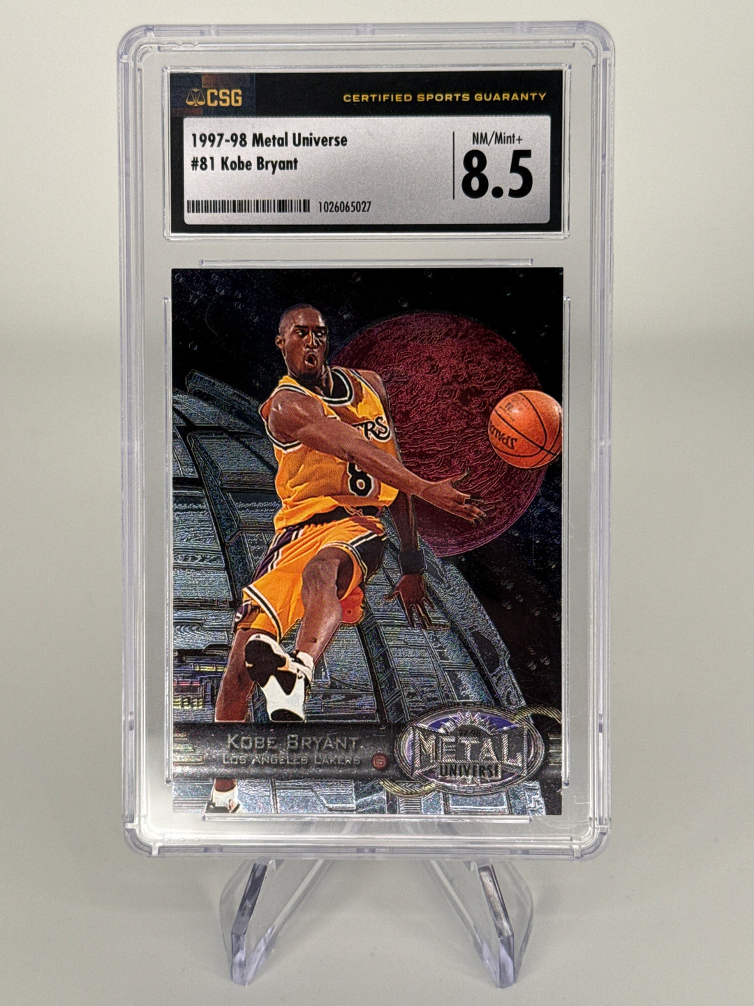 Kobe Bryant 1997 Metal Universe, CSG 8.5