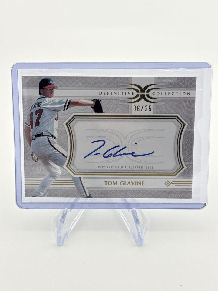 Tom Glavine 2025 Topps Definitive Collection Legendary Auto, 06/25