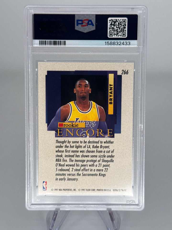 Kobe Bryant 1996 Fleer Ultra Rookie, PSA 9 Mint
