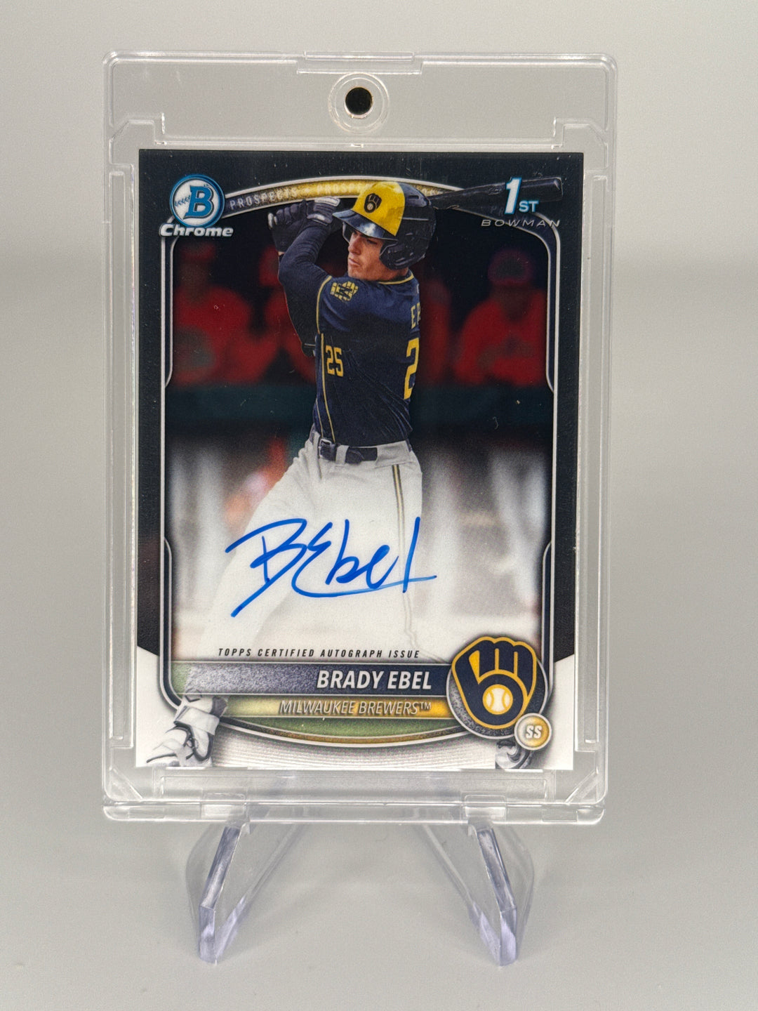 Brady Ebel 2025 Bowman Chrome 1st Auto
