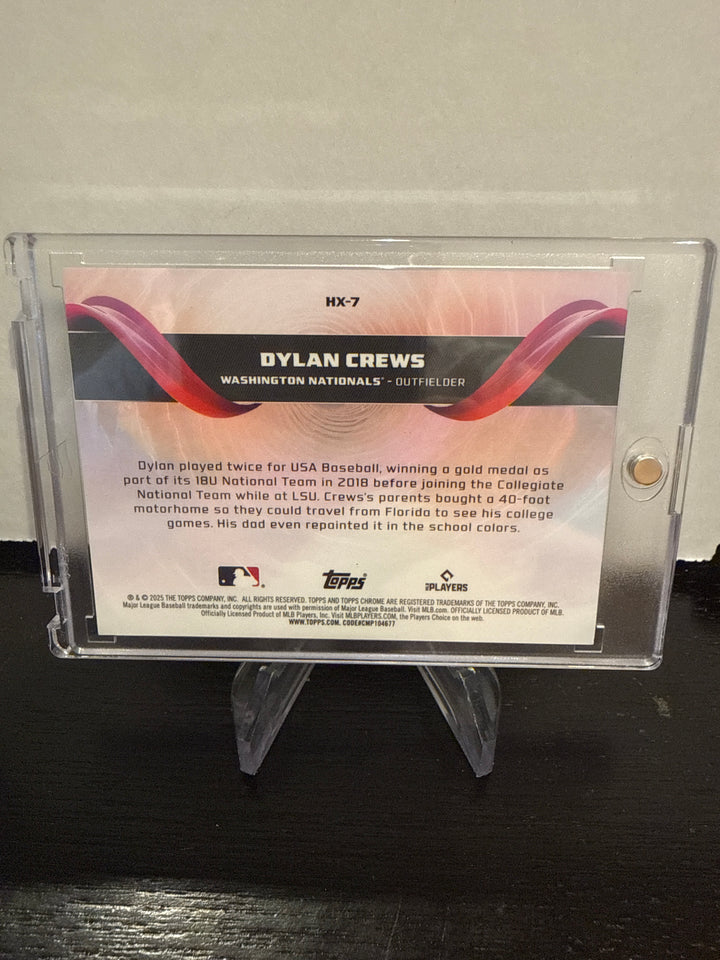 Dylan Crews 2025 Topps Chrome Helix SSP Case Hit Rookie
