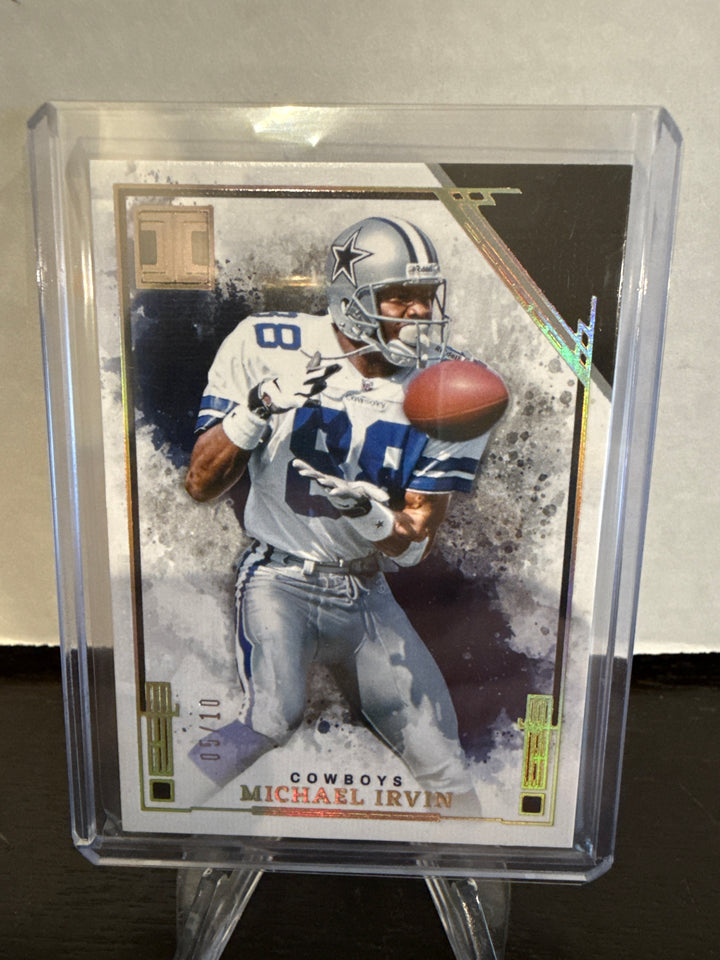 Michael Irvin 2025 Panini Impeccable Gold Parallel, 06/10