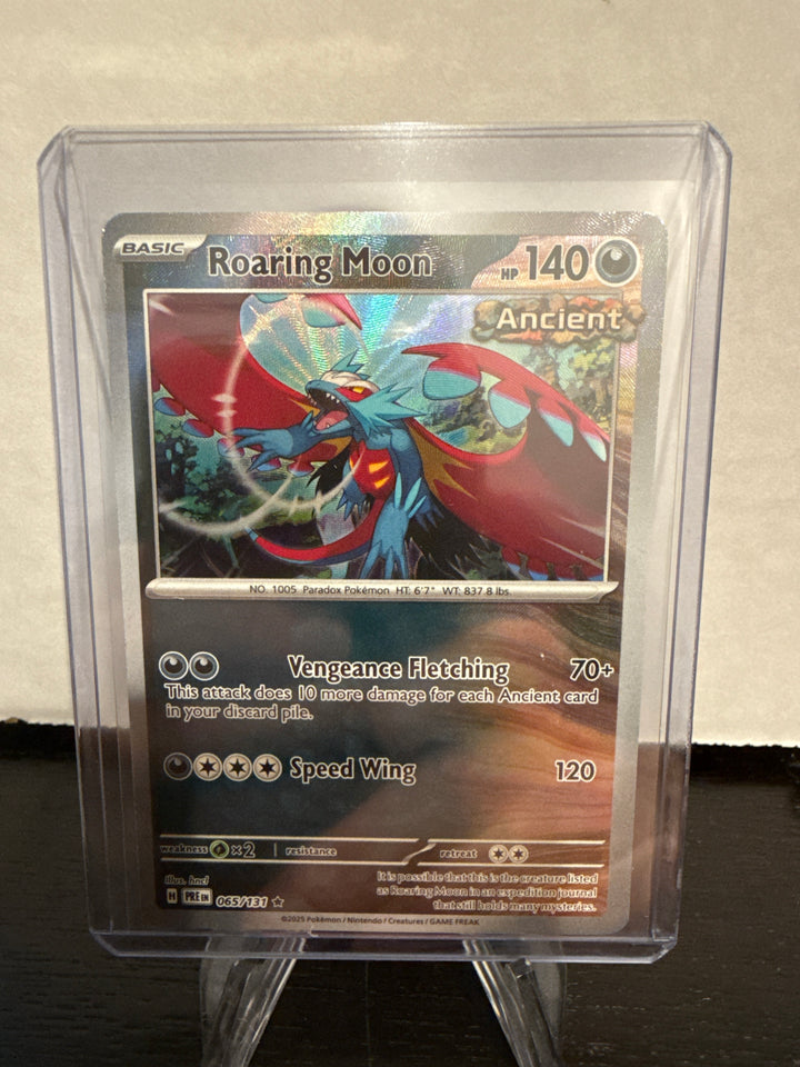 Pokemon TCG 2025 Roaring Moon Prismatic Evolutions Master Ball Holo, 065/131