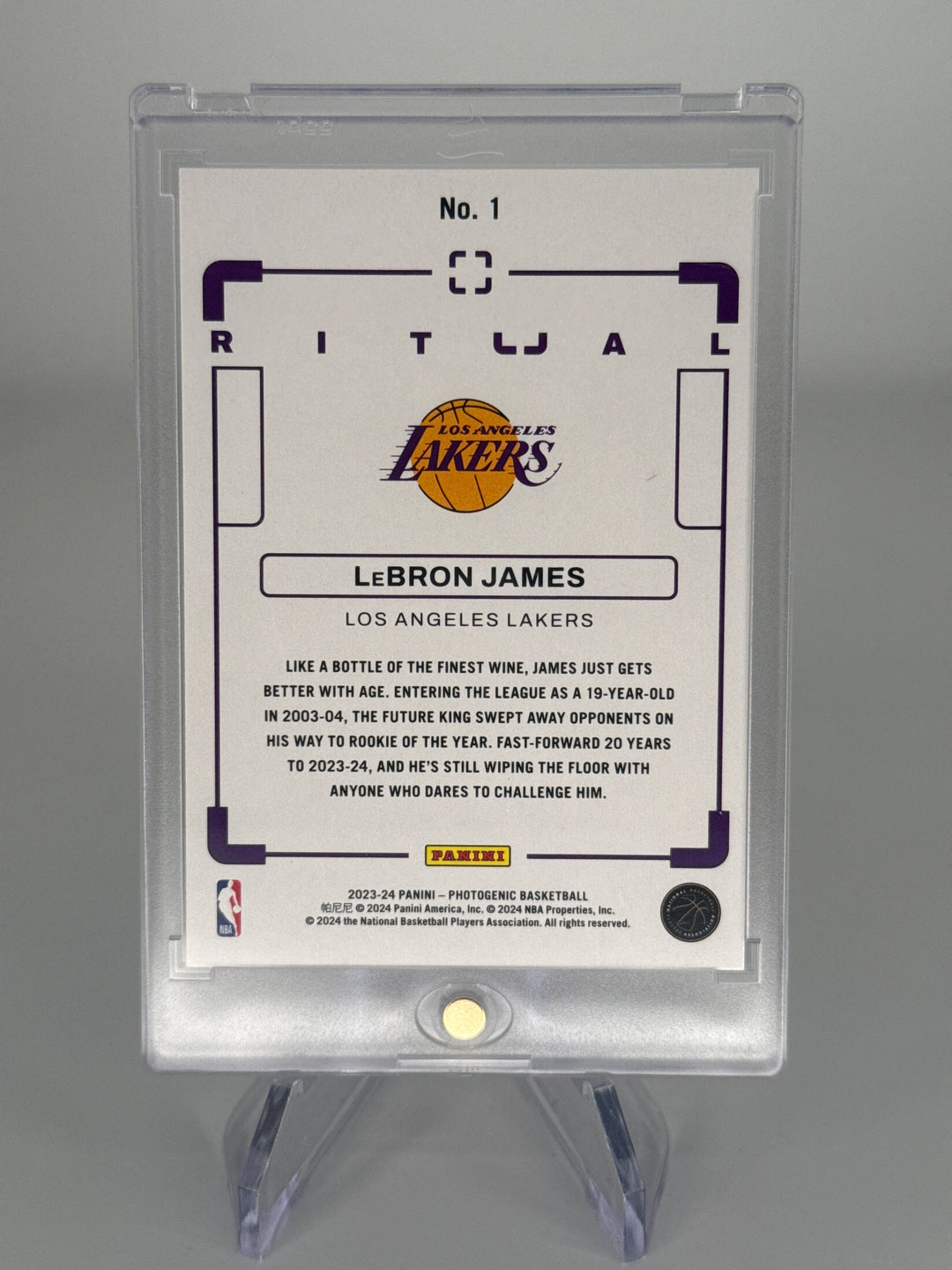 Lebron James 2023-2024 Panini Photogenic Ritual