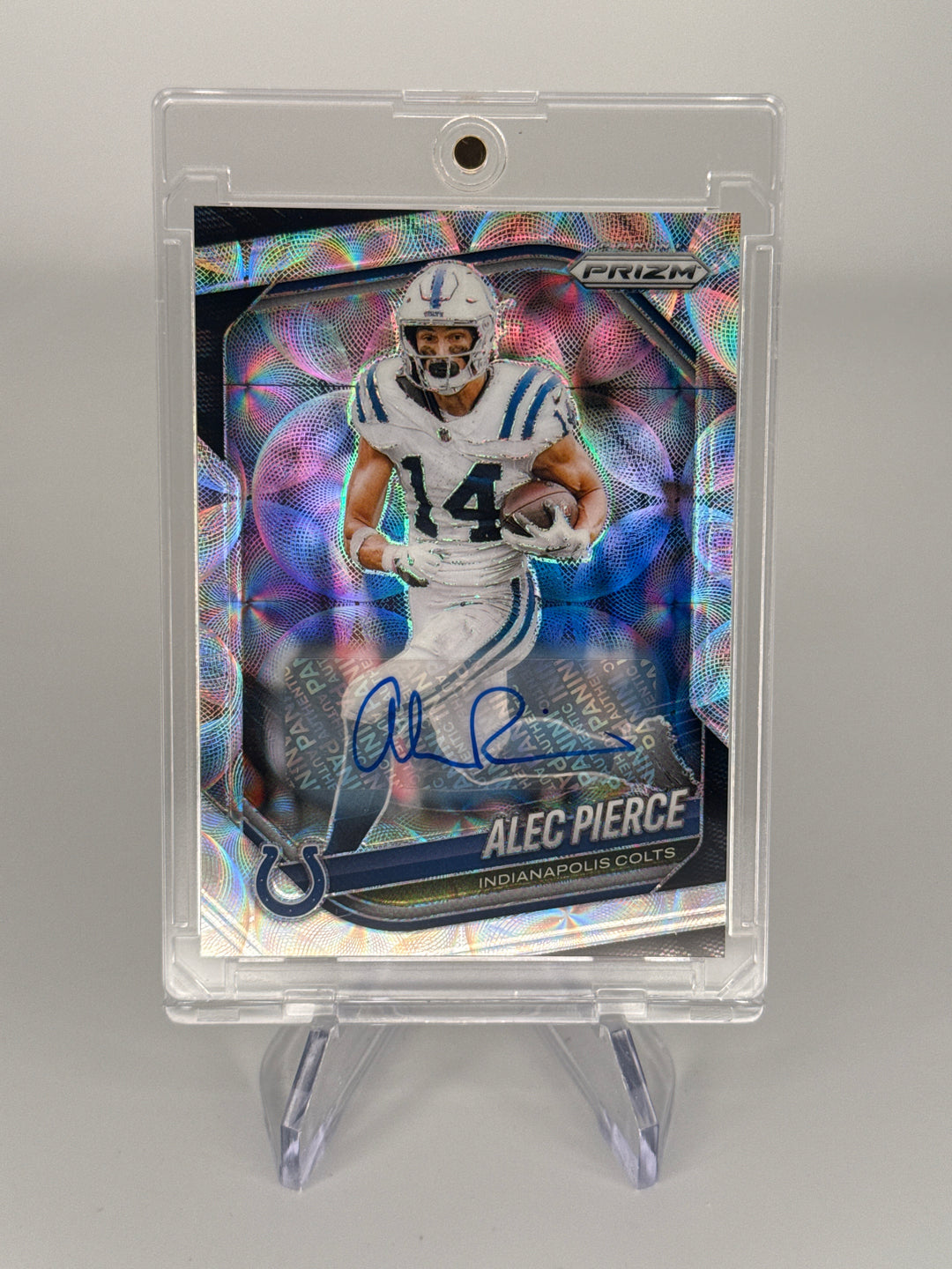 Alec Pierce 2025 Panini Prizm Scope Prizm Auto, 012/100