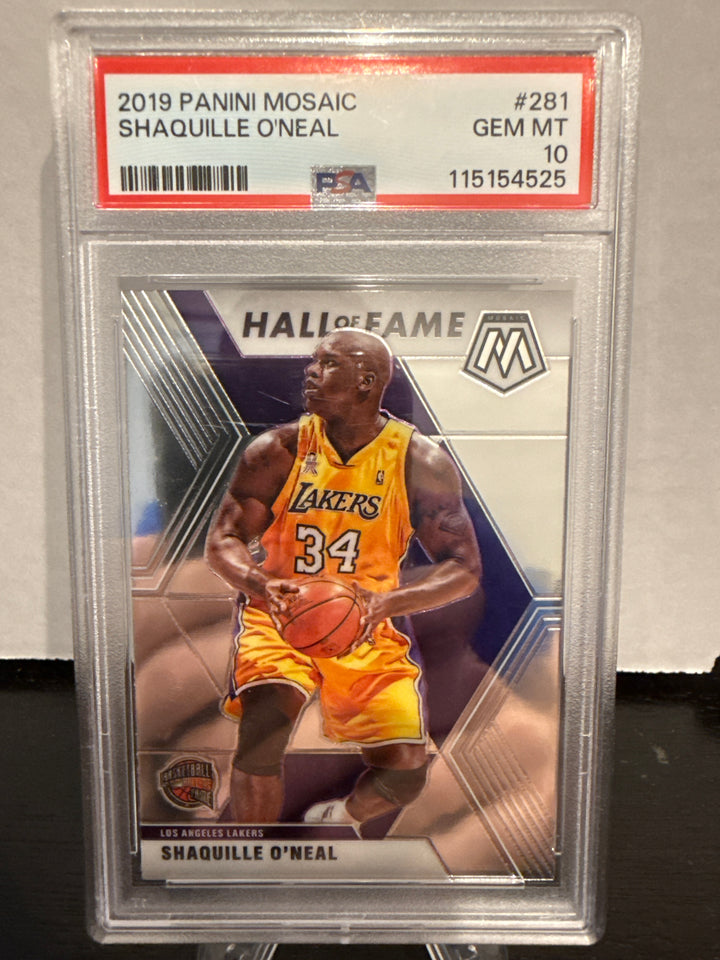 Shaquille O'Neal 2019 Panini Mosaic Hall of Fame, PSA 10 Gem Mint