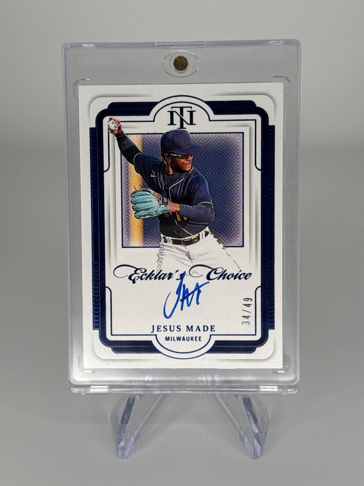 Jesus Made 2025 Panini National Treasures Ecklar's Choice Auto, 34/49