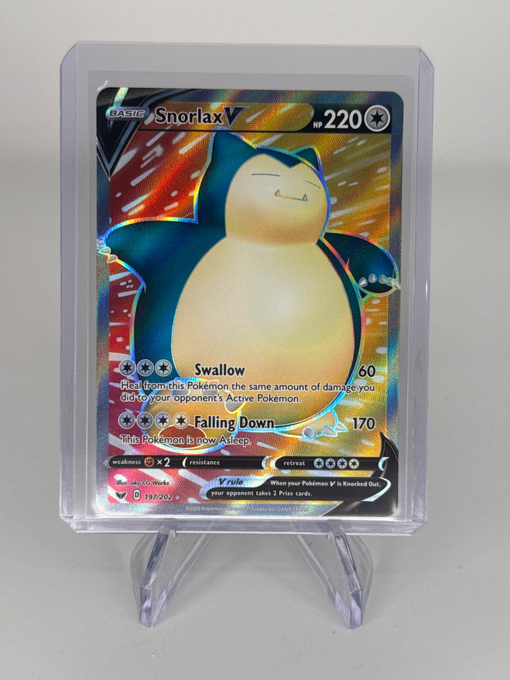 Pokemon TCG 2020 Snorlax V Sword and Shield Ultra Rare, 197/202