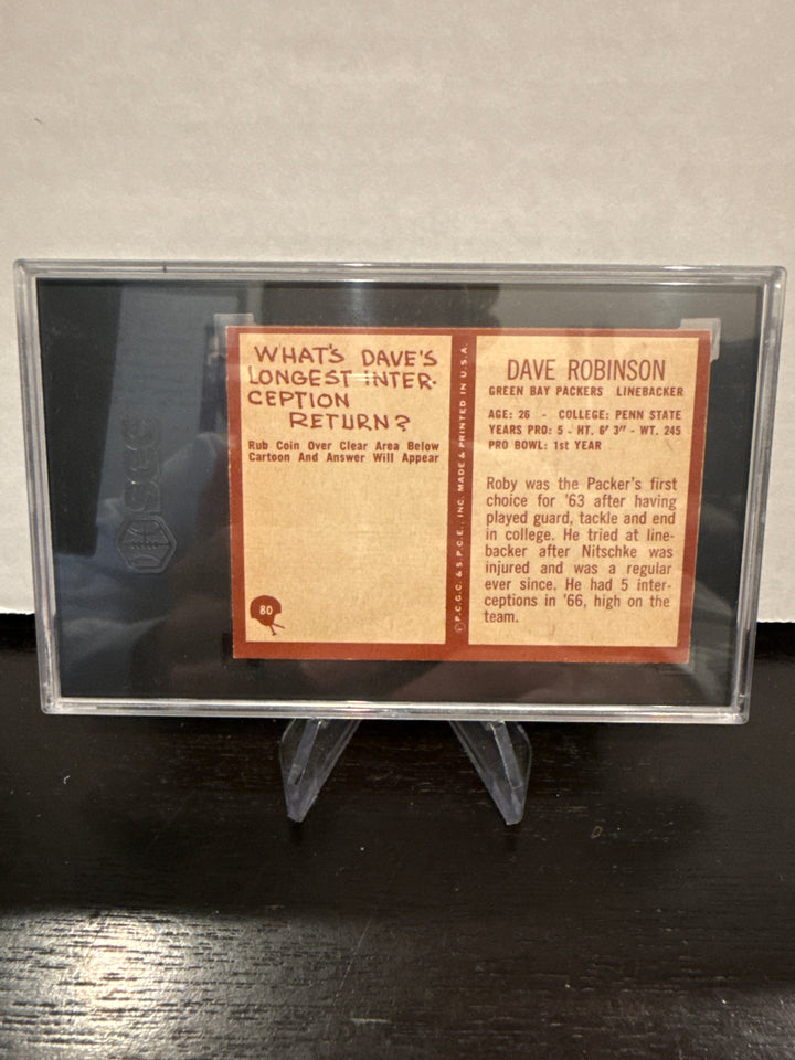 Dave Robinson 1967 Philadelphia, SGC 4.5