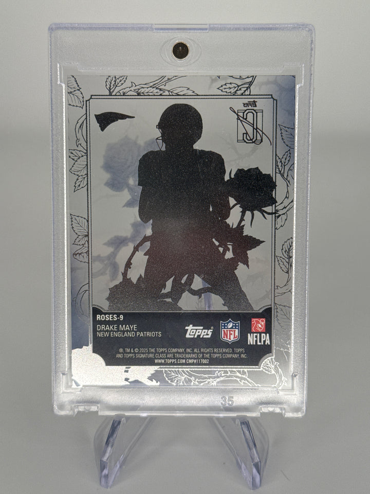Drake Maye 2025 Topps Signature Class Roses SSP Case Hit
