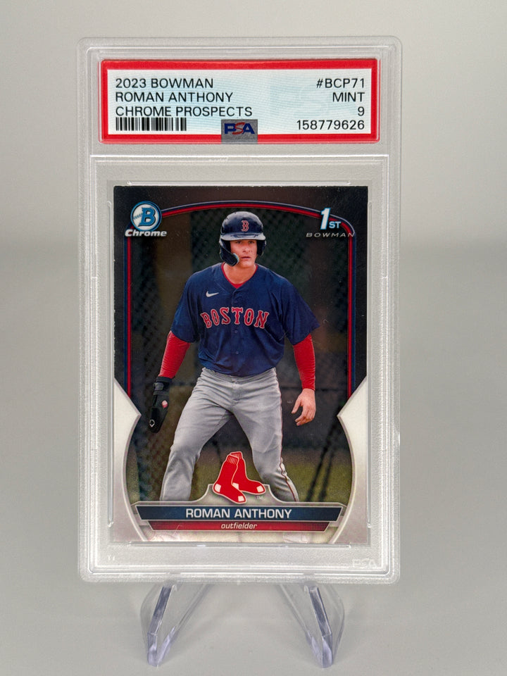 Roman Anthony 2023 Bowman Chrome 1st, PSA 9 Mint