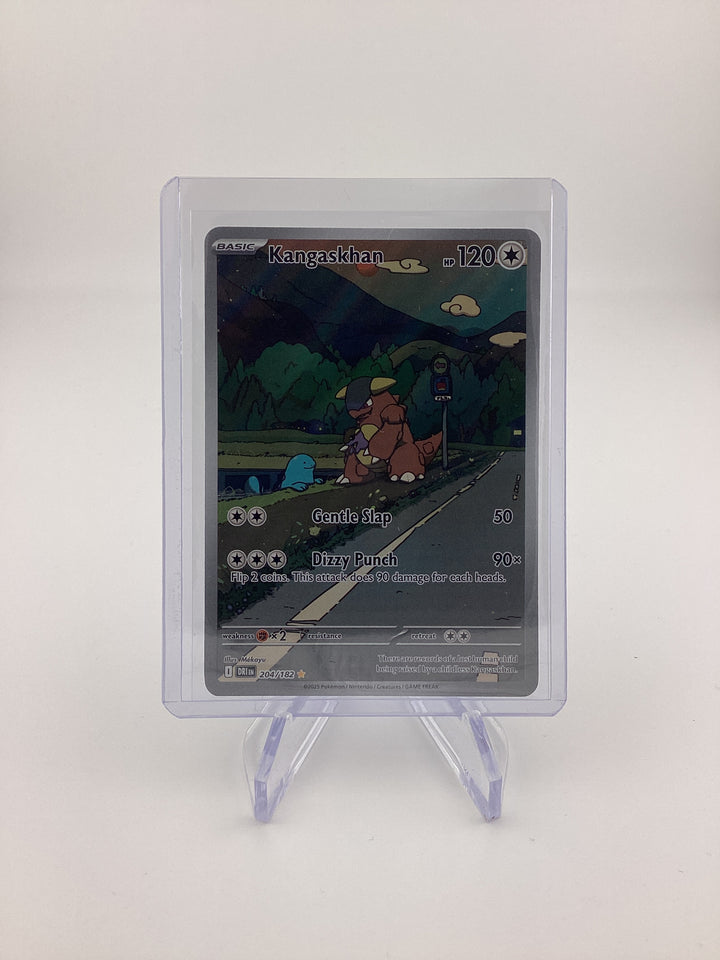 Pokemon TCG 2025 Kangaskhan Destined Rivals Full Art Illustration Rare, 204/182