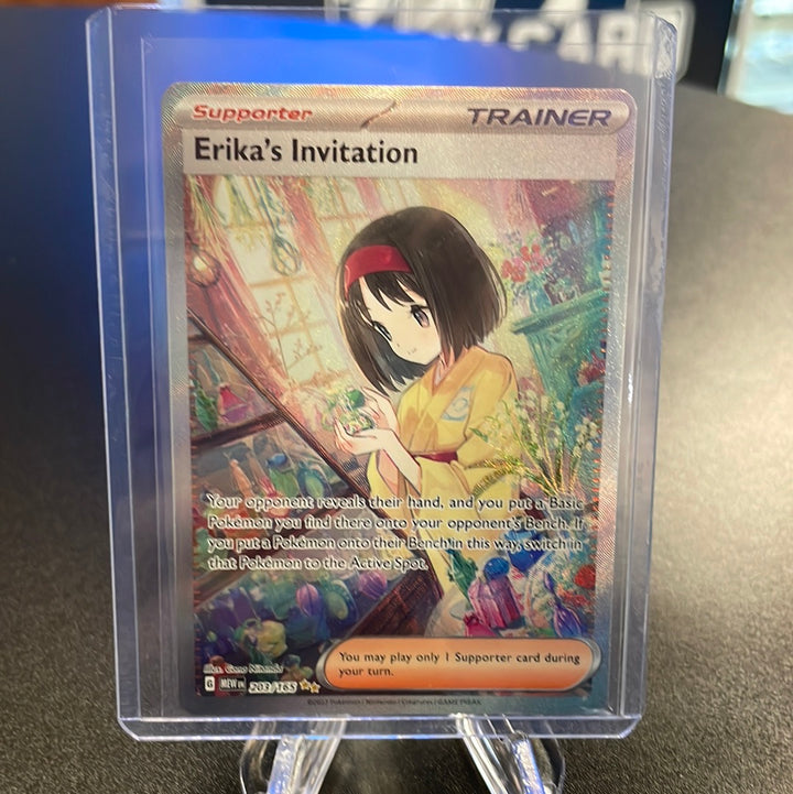 Pokémon TCG 2023 Erika's Invitation Trainer Scarlet & Violet 151, 203/165