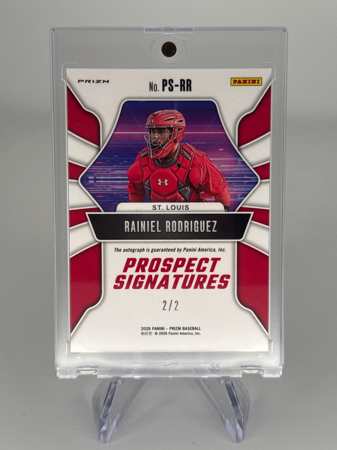 Rainiel Rodriguez 2026 Panini Prizm Gold Shimmer Auto, 2/2