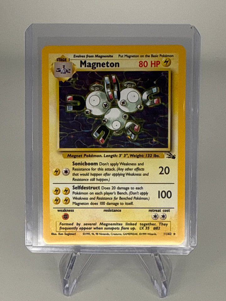 Pokemon TCG 1999 Magneton Fossil Holo, 11/62