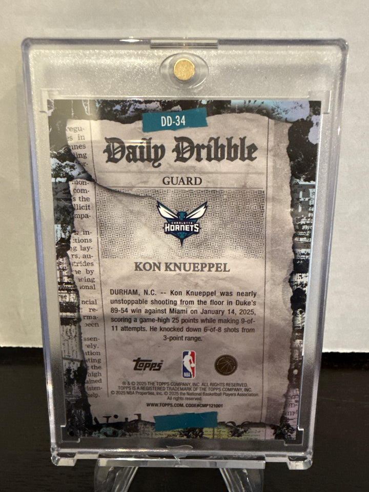 Kon Knueppel 2025 Topps Basketball Daily Dribble Orange Rookie, 24/25