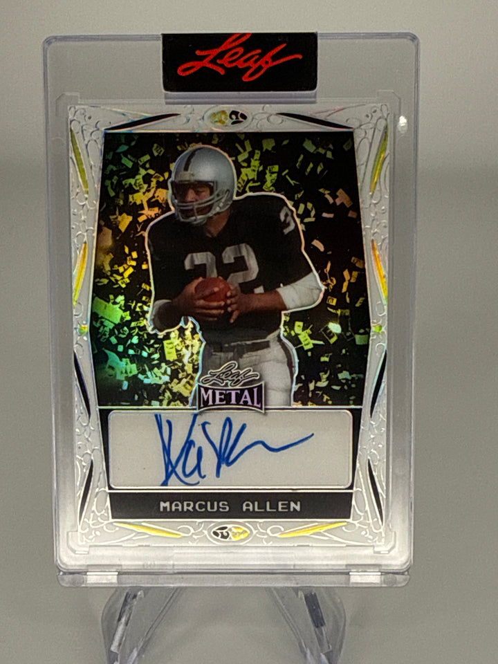 Marcus Allen 2025 Leaf Metal Auto, 1/2