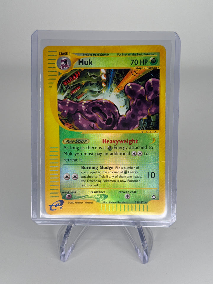 Pokemon TCG 2002 Muk Aquapolis Reverse Holo, 23/147