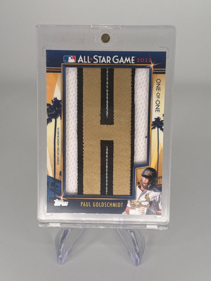 Paul Goldschmidt 2023 Topps Series One All Star Game Worn 1/1 Letterman