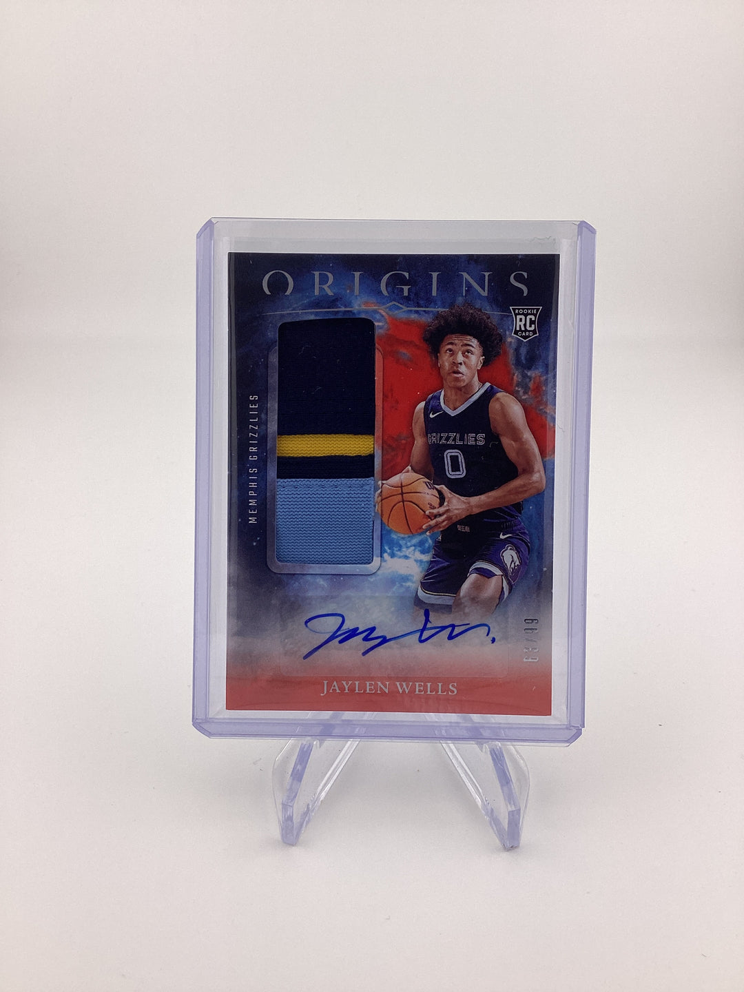Jaylen Wells 2024 Panini Origins Rookie Patch Auto Red, 63/99