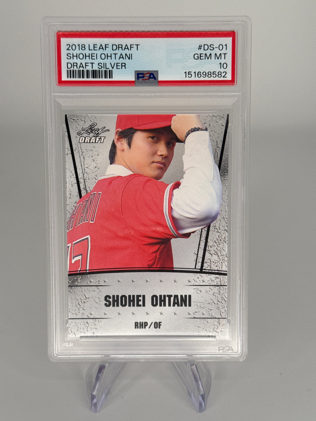 Shohei Ohtani 2018 Leaf Rookie Achievement, PSA 10 Gem Mint