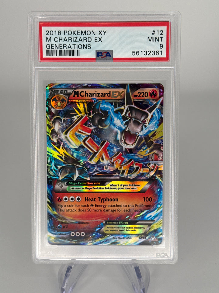 Pokemon TCG 2016 Mega Charizard EX Generations Rare Holo, 12/83, PSA 9 Mint