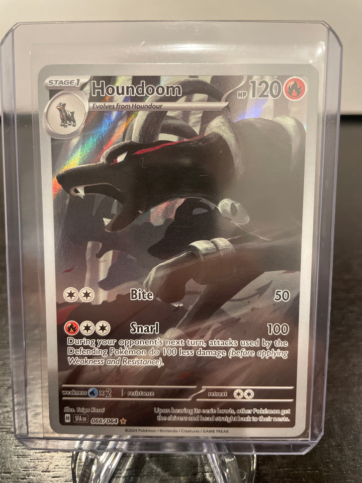 Pokémon TCG 2024 Houndoom Shrouded Fable Secret Rare Full Art, 066/064