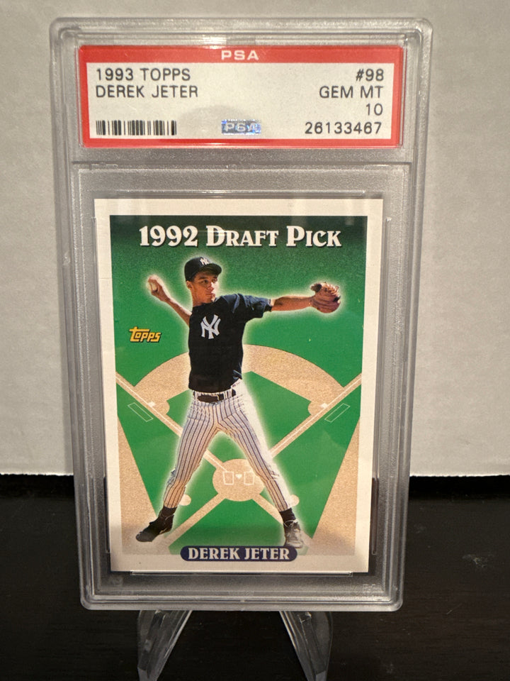 Derek Jeter 1993 Topps Rookie, PSA 10 Gem Mint