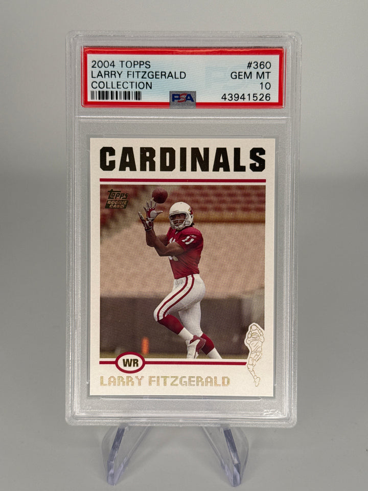 Larry Fitzgerald 2004 Topps Collection Rookie, PSA 10 Gem Mint