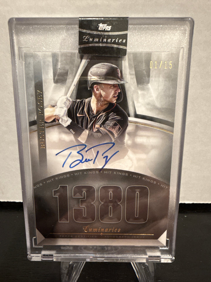 Buster Posey 2021 Topps Luminaries Hit Kings Auto, 01/15