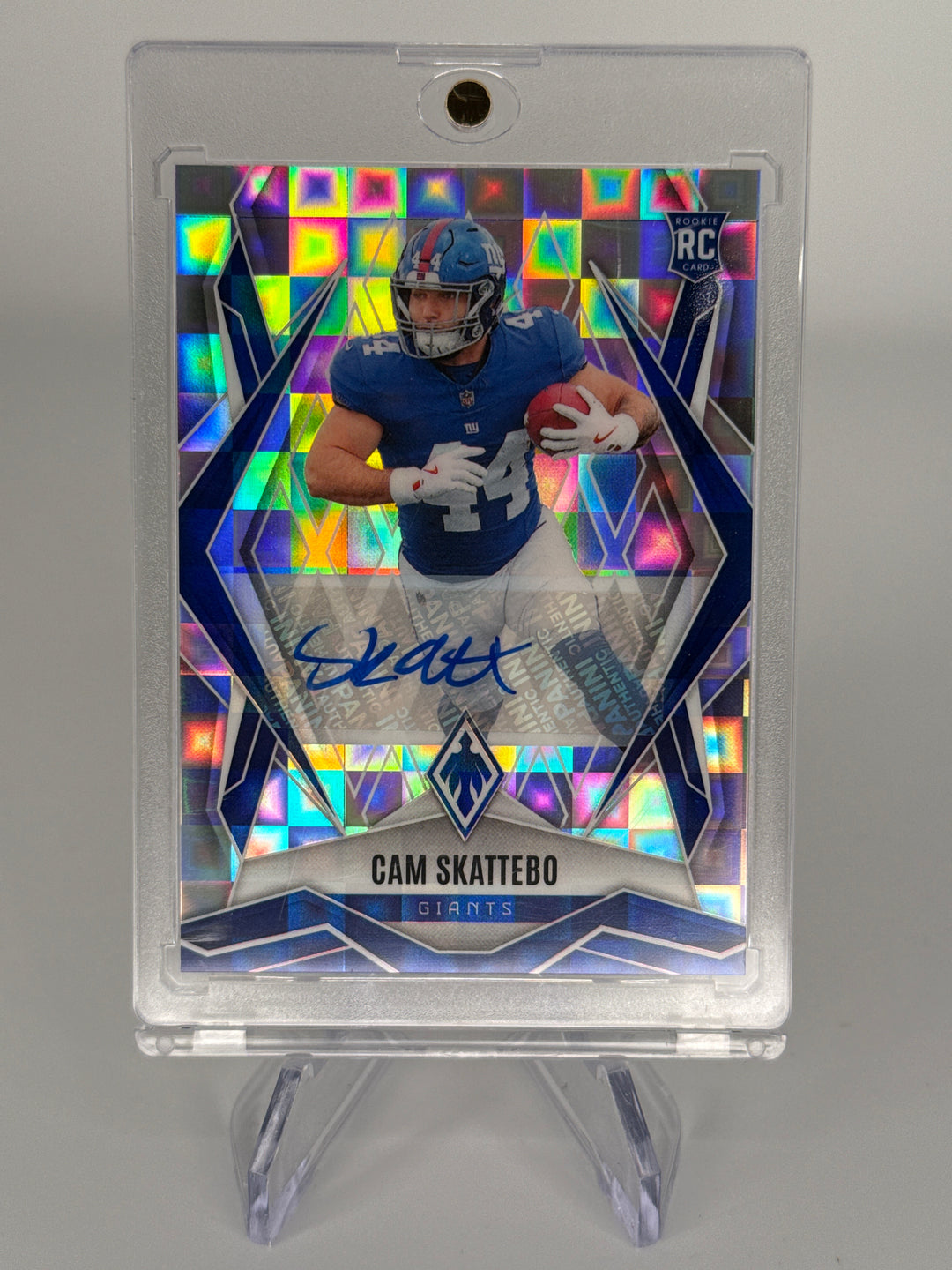 Cam Skattebo 2025 Panini Phoenix Pandora Rookie Auto