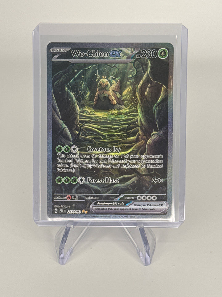 Pokemon TCG 2023 Wo-Chien EX Scarlet and Violet Full Art Special Illustration Holofoil, 257/193