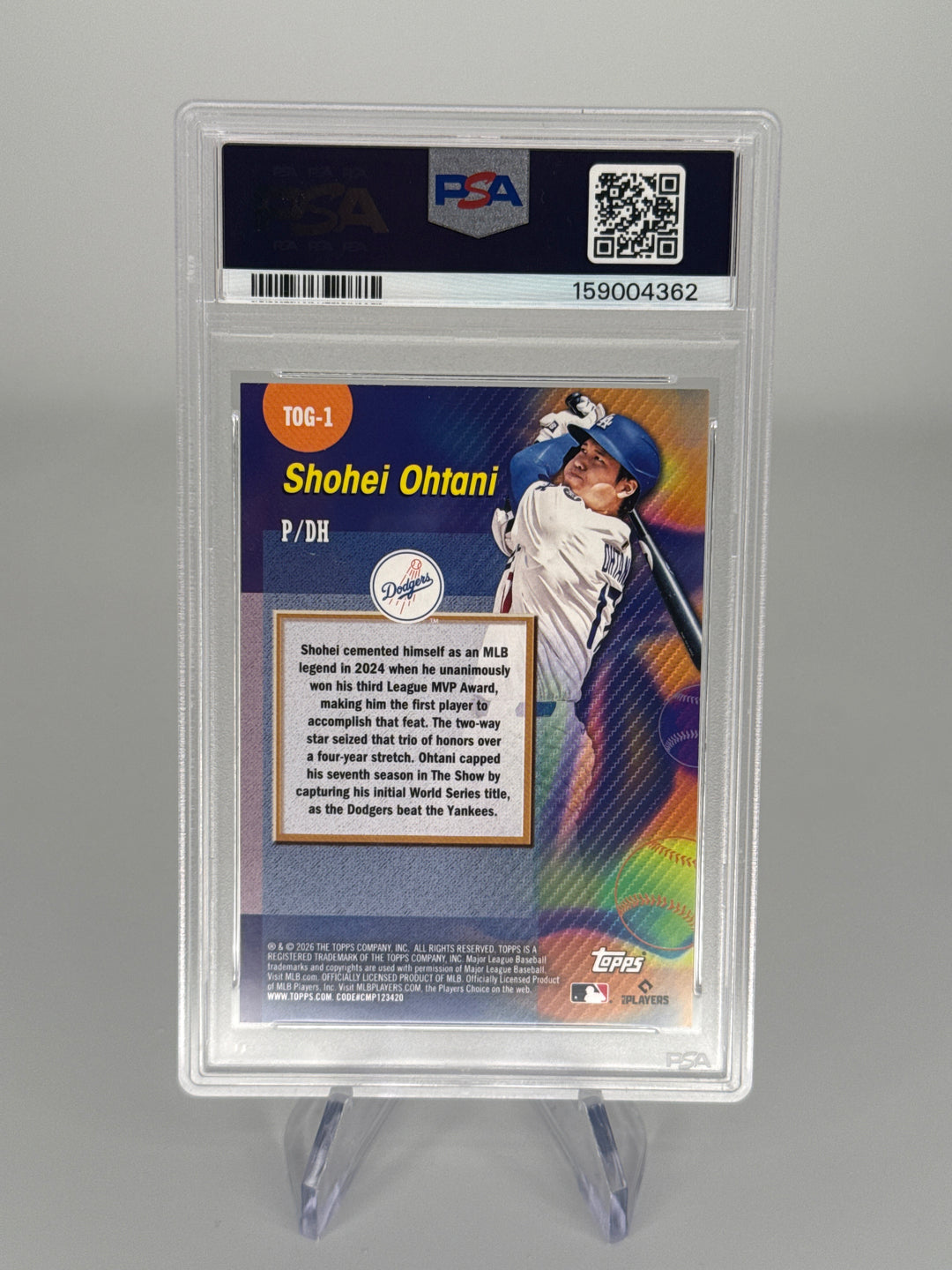 Shohei Ohtani 2026 Topps Titans of the Game, PSA 10 Gem Mint