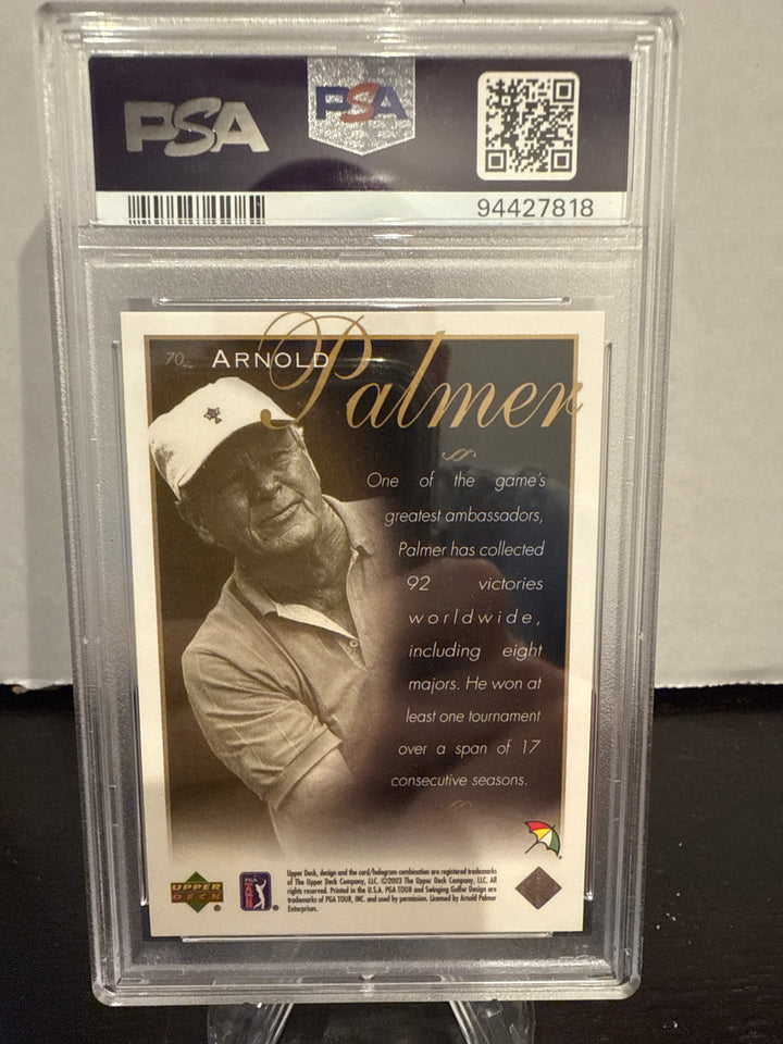 Arnold Palmer 2003 Upper Deck Golf, PSA 10 Gem Mint