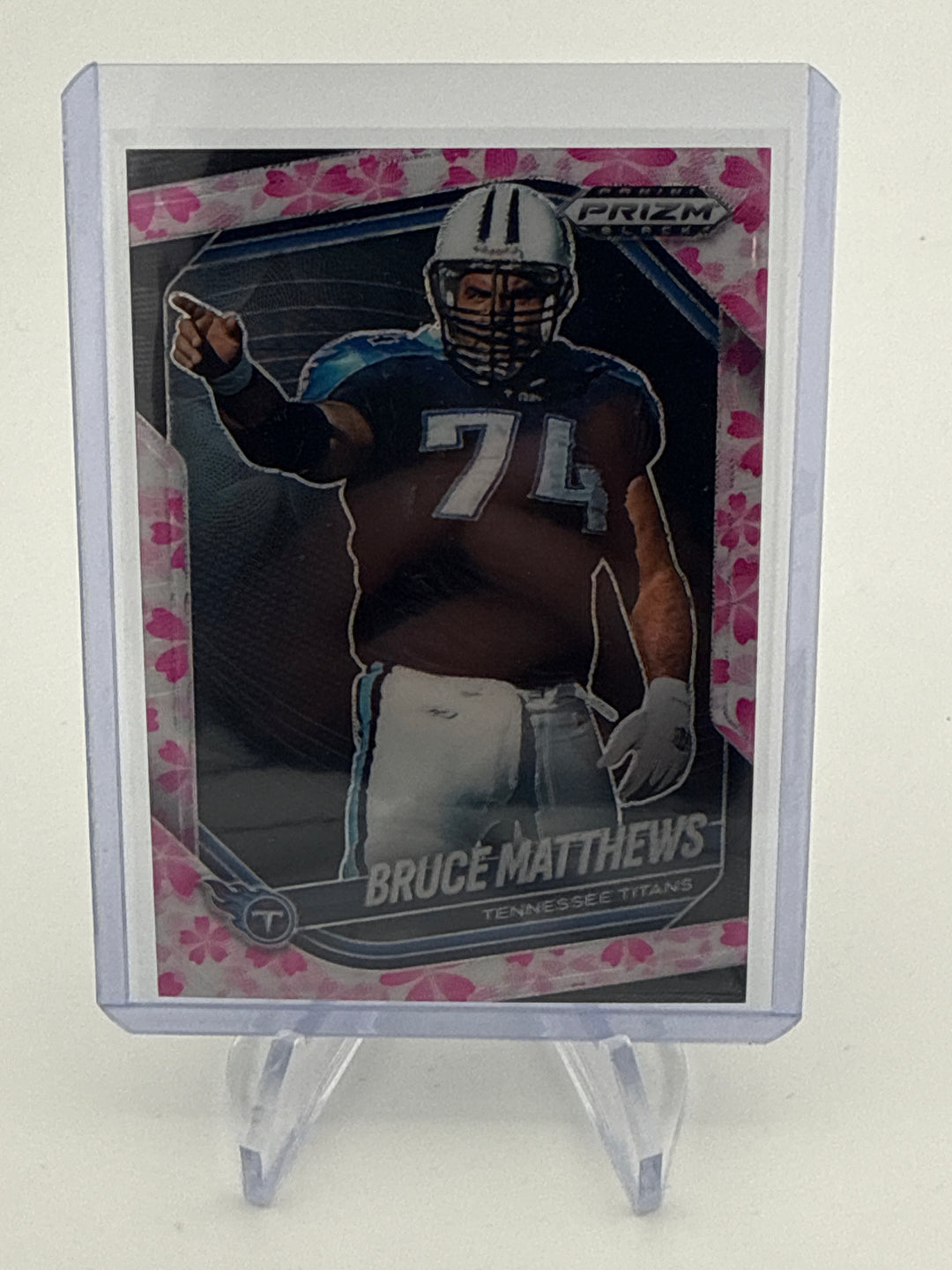 Bruce Matthews 2025 Panini Prizm Black Cherry Blossom Prizm, 07/20