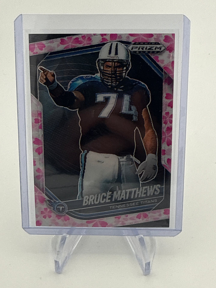Bruce Matthews 2025 Panini Prizm Black Cherry Blossom Prizm, 07/20