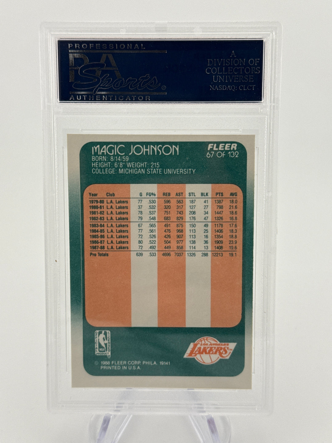 Magic Johnson 1988 Fleer, PSA 10 Gem Mint