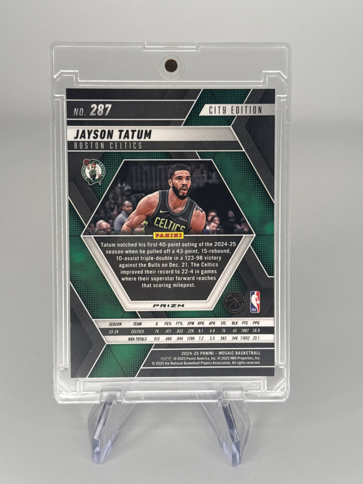 Jayson Tatum 2024-2025 Panini Mosaic City Edition Genesis SSP